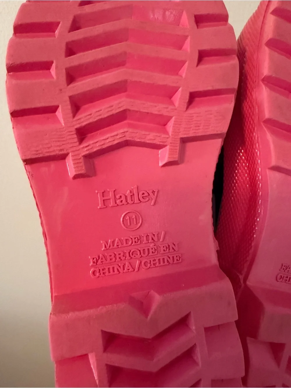 Hatley Navy Floral Kids Rain Boots with Pink Trim